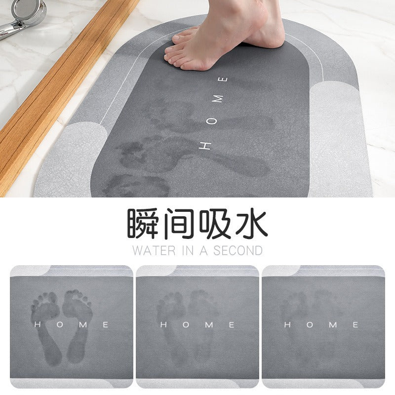AquaMood™ 珪藻土バスマット｜10秒吸水・速乾・抗菌・防カビ・消臭・選べるカラー